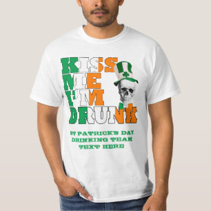 Küssen Sie mich, den ich betrunkenen St Patrick T-Shirt