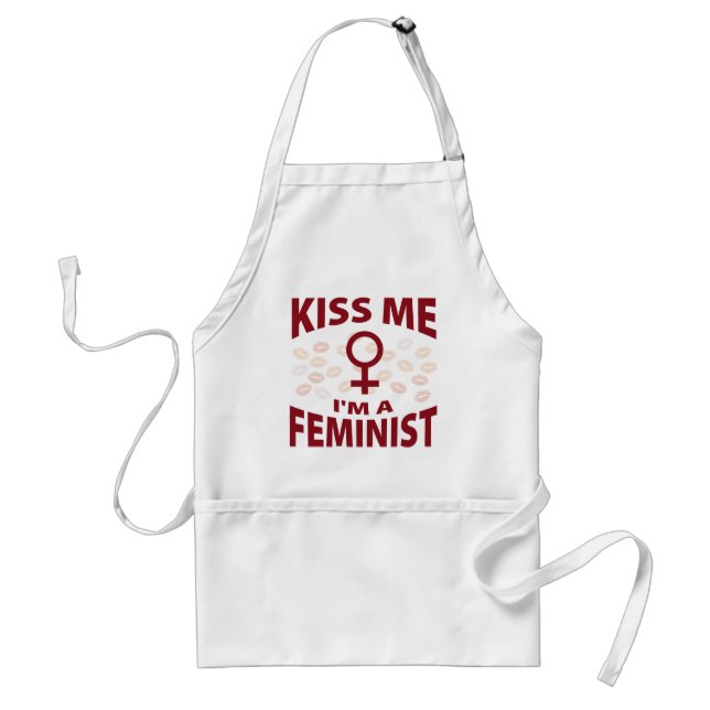 Küssen Sie mich, den ich ein Feminist bin Schürze (Vorne)