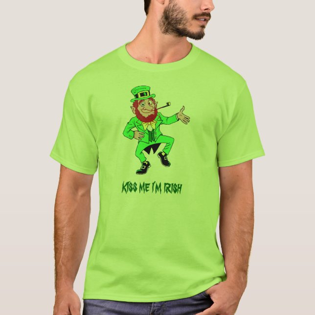 küssen Sie MICH, den ich irisch bin T-Shirt (Vorderseite)
