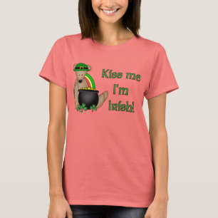 Küssen Sie mich, den ich irischer T - Shirt bin