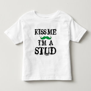 Küssen Sie mich, den ich Jungen-Spitze eines Kleinkind T-shirt