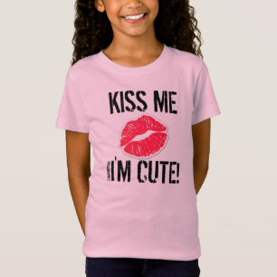 Küssen Sie mich, den ich niedliche T-Shirt