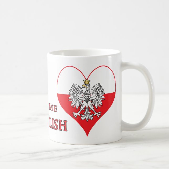 Küssen Sie mich, den ich polnisch bin Tasse (Rechts)