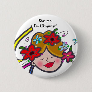 Küssen Sie mich, ich sind ukrainisch! Button