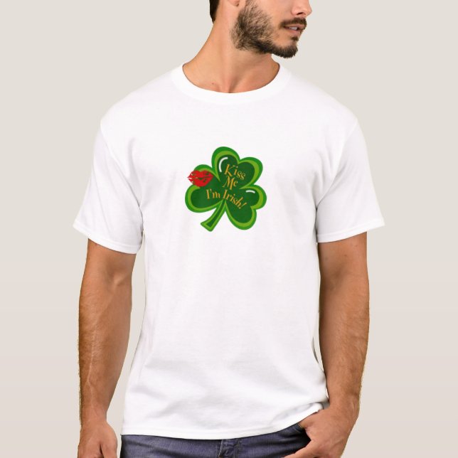 Küssen Sie mich Iren Im T-Shirt (Vorderseite)