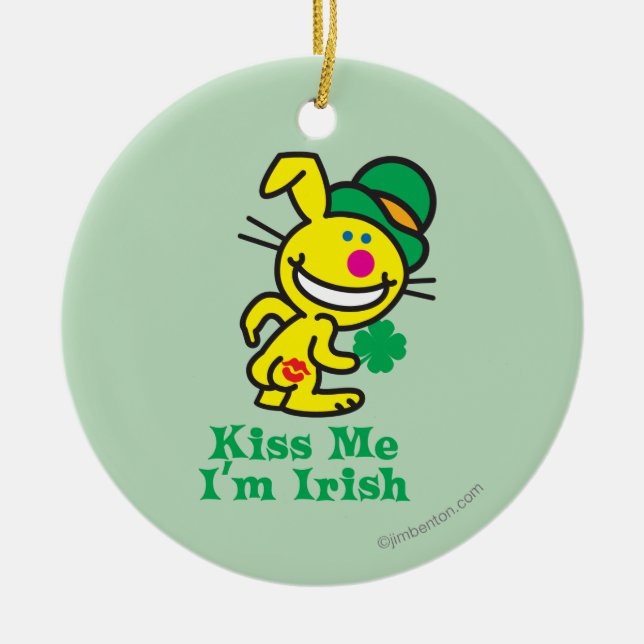 Küssen Sie mich Keramik Ornament (Vorne)