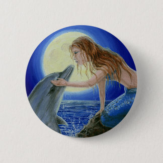 Küssen Sie mich Meerjungfrau-u. Button