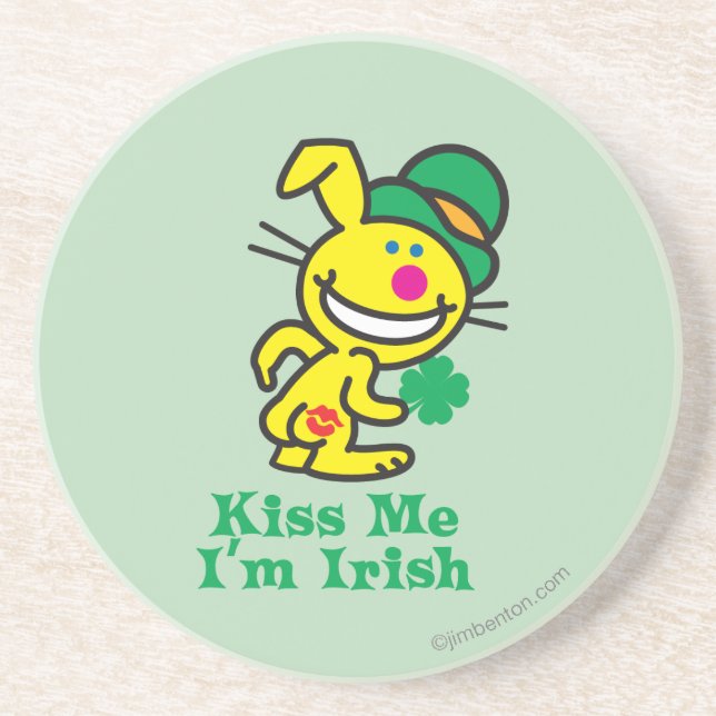 Küssen Sie mich Sandstein Untersetzer (Vorne)