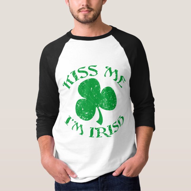 Küssen Sie mich Shirt der Iren-Im (Vorderseite)