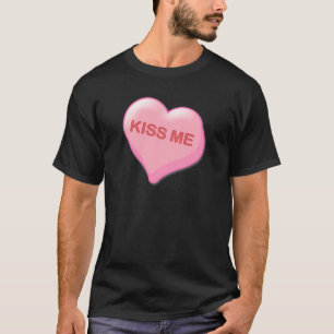 Küssen Sie mich Süßigkeits-Herz T-Shirt