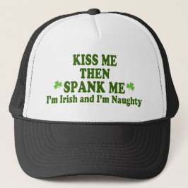 Küssen Sie mich verprügeln mich dann Geschenk Truckerkappe