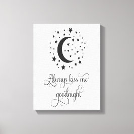 Küssen Sie mir immer gute Nacht Wall Art Leinwanddruck