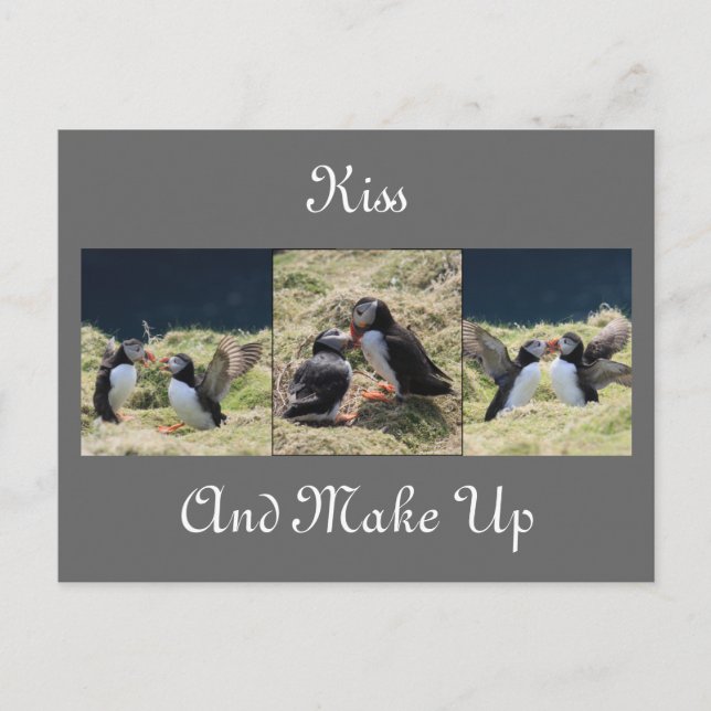 Küssen und Postkarte auffüllen (Vorderseite)