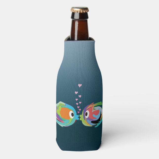 Küssen von Fischflasche Cooler Flaschenkühler (Flaschenvorderseite)