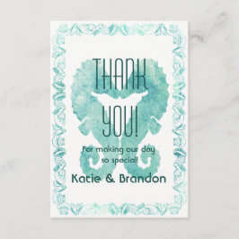 Küssen von Seepferden Hochzeit Dankeschön auf Türk Dankeskarte