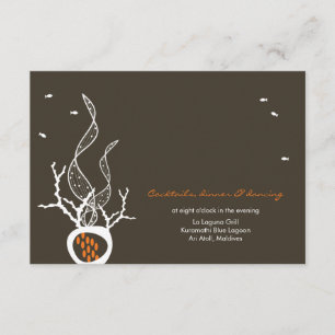 Küssende Fische Korallen Strand Whimsical Cute Hoc Einladung