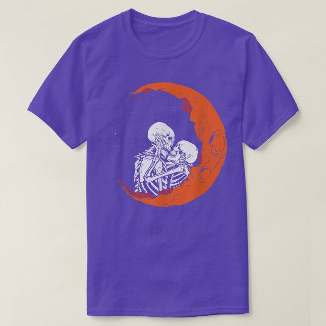 küssendes Skelett  T-Shirt (Design vorne)