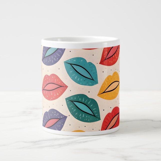 Kussmuster Jumbo-Tasse (Vorderseite)