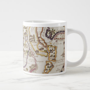 Küste Afrikas und Fluss Gambia 1622 Jumbo-Tasse