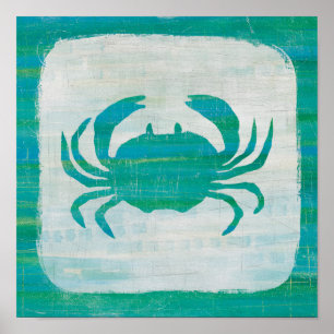 Küste   Aqua Crab Poster