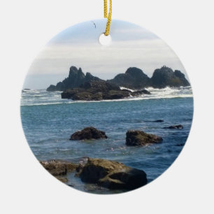 Küste bei Seal Rock OR Keramik Ornament