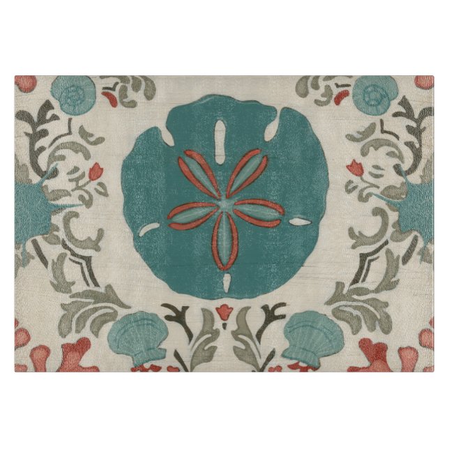 Küste - Damask I Schneidebrett (Vorderseite)