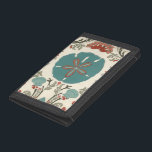 Küste - Damask I Tri-fold Geldbeutel<br><div class="desc">Meeresleben</div>