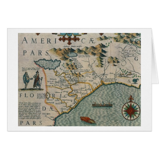 Küste des North Carolina, Detail der Karte (Vorderseite (Horizontal))