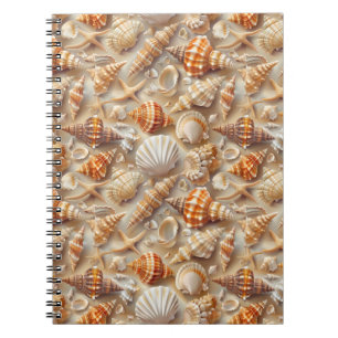 Küste Elegance Seashell Muster Notizblock