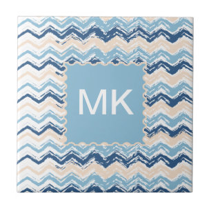 Küste-Gekritzel-Zickzack Fliese