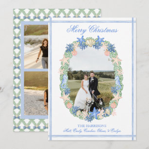 Küste Grandmillennial Weihnachten Seashell 3 Foto