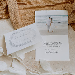 Küste | Hochzeitsszenario Foto Vielen Dank Folienkarte