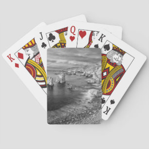 Küste im B&W-Format, Kalifornien Spielkarten