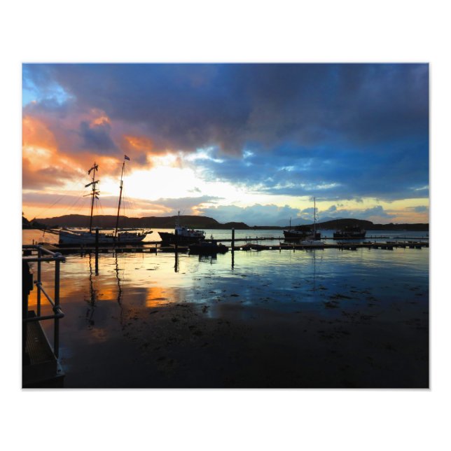 Küste in Oban Fotodruck (Vorne)