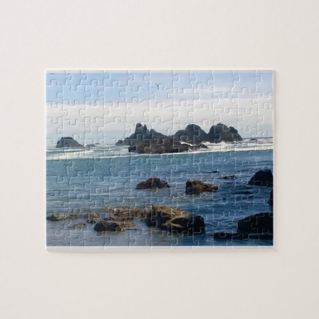 Küste in Siegel Rock Oregon Puzzle (Horizontal)