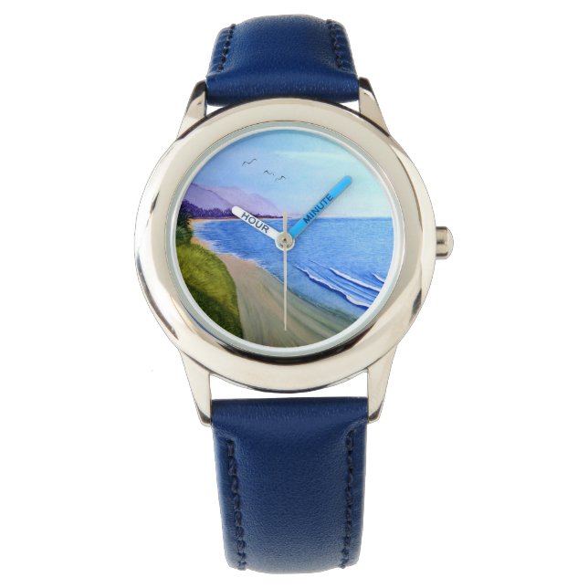 Küste Kaliforniens Armbanduhr (Vorderseite)
