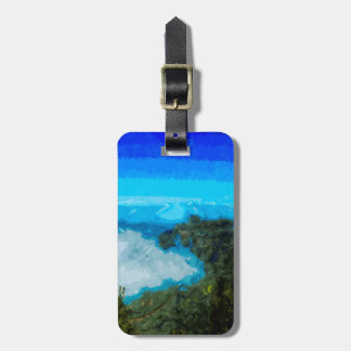 Küste Kauai-Na Pali von Koke'e abstrakt Gepäckanhänger