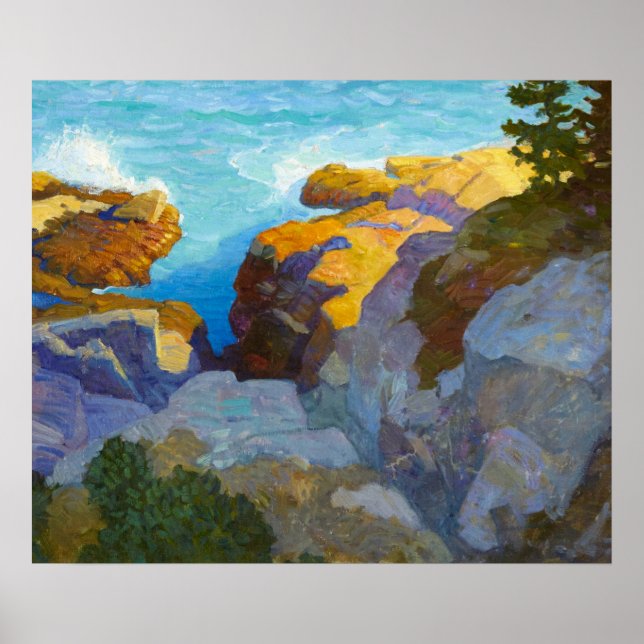 Küste Maine von Newell Convers Wyeth Poster (Vorne)