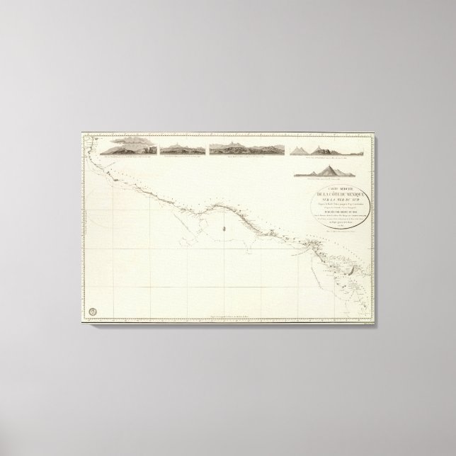 Küste Mexikos Leinwanddruck (Vorderseite)