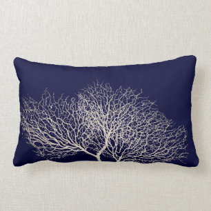 Küste Navy Weißmeer Korallenstrand Lendenkissen