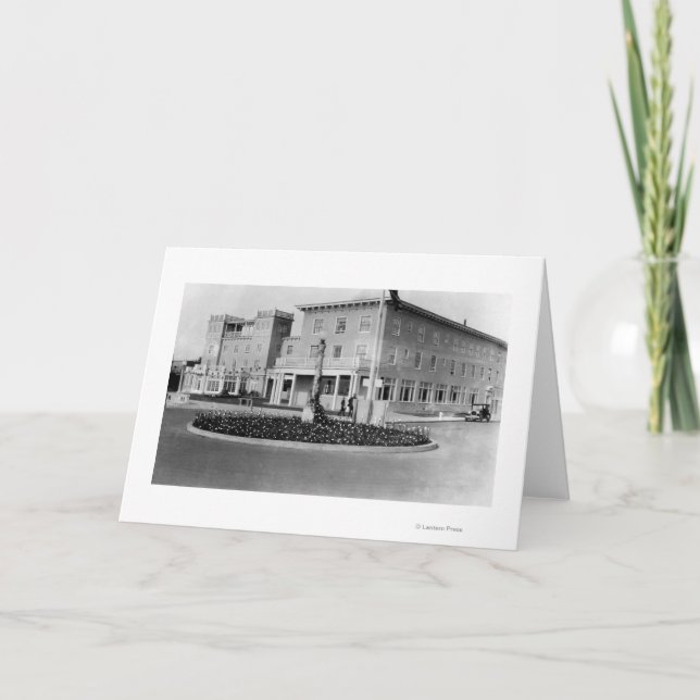 Küste, Oregon-Ansicht der Hotel-Küsten-Fotografie Karte (Vorderseite)