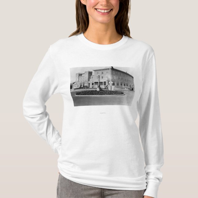 Küste, Oregon-Ansicht der Hotel-Küsten-Fotografie T-Shirt (Vorderseite)