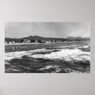 Küste, Oregon Beach Szene aus Wasser Fotograf Poster