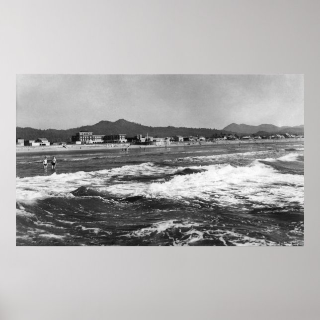 Küste, Oregon Beach Szene aus Wasser Fotograf Poster (Vorne)