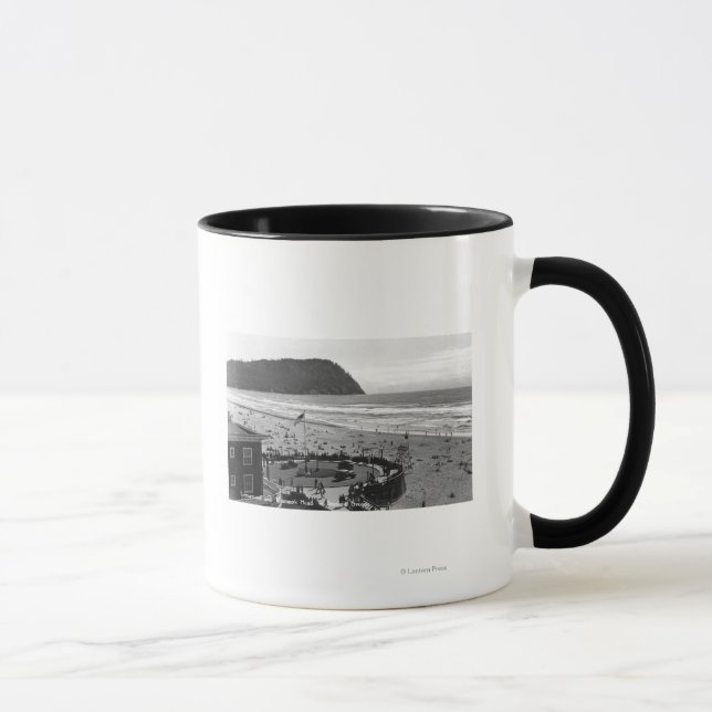 Küste, Oregon Beach Szene von Air Fotograf Tasse (Rechts)