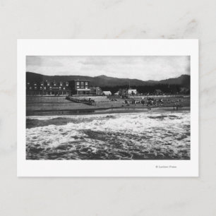 Küste, Oregon Beach und Hotel Moore Fotograf Postkarte