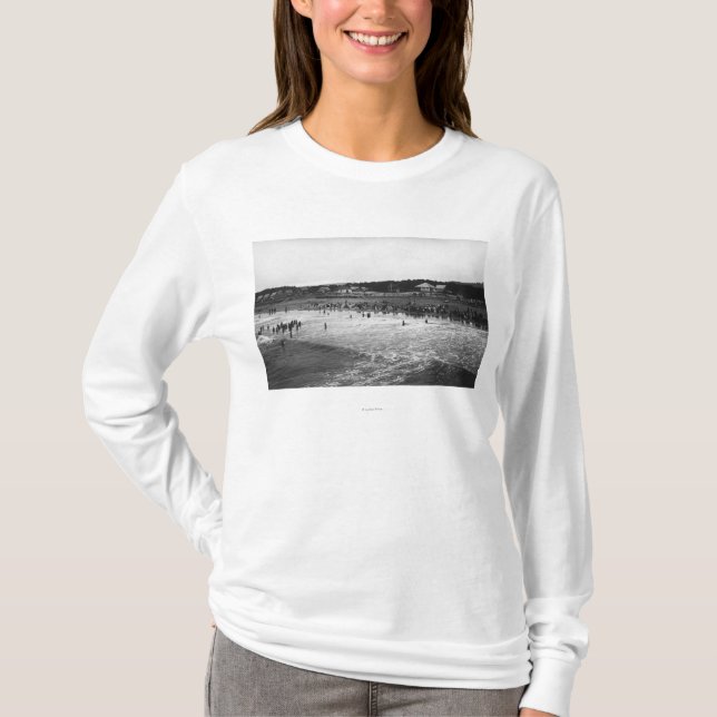 Küste, Oregon, das Stunden-Strand-Szene badet T-Shirt (Vorderseite)