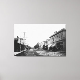 Küste, Oregonhauptstraßen-Ansicht-Fotografie Leinwanddruck