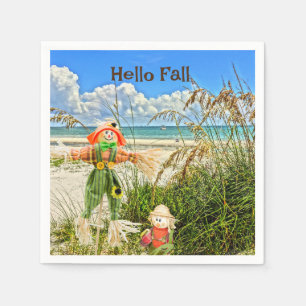 Küste Sanibel Island Florida Beach & Scarecrow Serviette