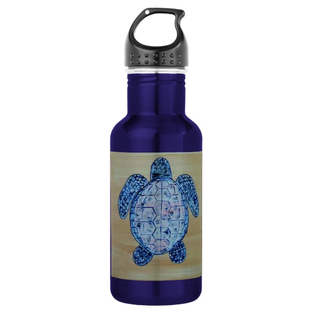 Küste-Schildkröte Edelstahlflasche (Vorderseite)